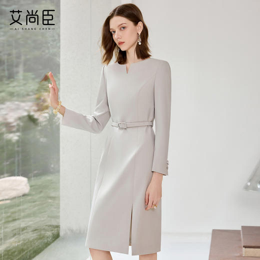 艾尚臣气质连衣裙女2025新款正式场合端庄西装裙轻奢高级感工作服 商品图2