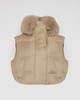 Yves Salomon - VEST MADE WITH LORO PIANA FLANNEL FABRIC/FOX - DUNE - 女装 - 背心 - 沙色 商品缩略图0