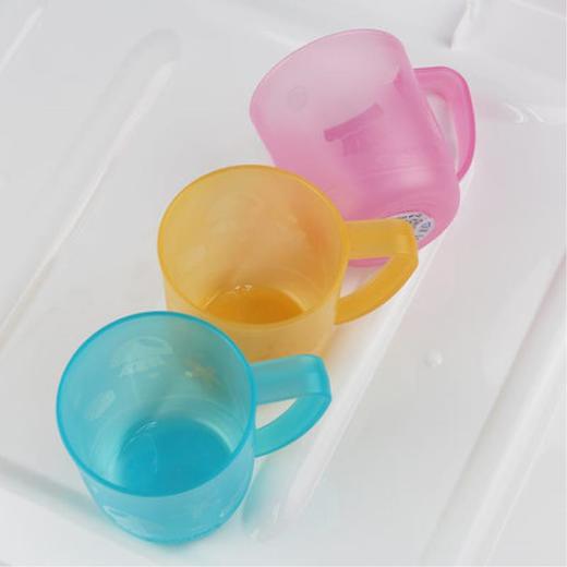 【茶花】漱口杯（3个装）颜色随机家用刷牙杯洗漱杯牙杯杯子塑料防 商品图1