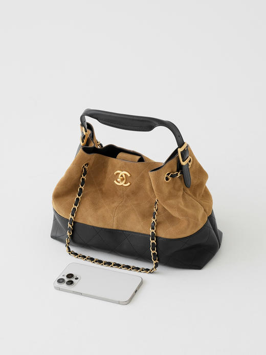 香奈儿 25A 高级手工坊 麂皮购物袋 小号（HH） 商品图5