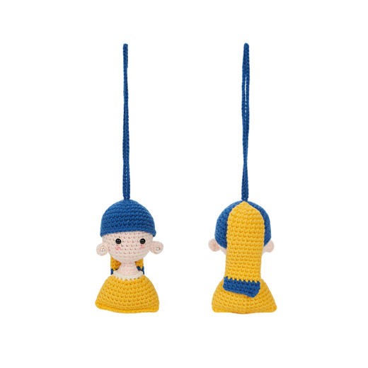 物兮物 致敬大师系列 珍珠少女 钩织玩偶钥匙扣 商品图4