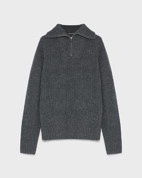 Yves Salomon - PULLOVER KNITWEAR - CASTLE - 男装 - 针织衫 - ‌古堡灰‌