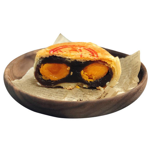 潮式朥饼潮汕手工传统月饼蛋黄酥老式喜饼双蛋黄乌豆沙节日送礼 商品图4
