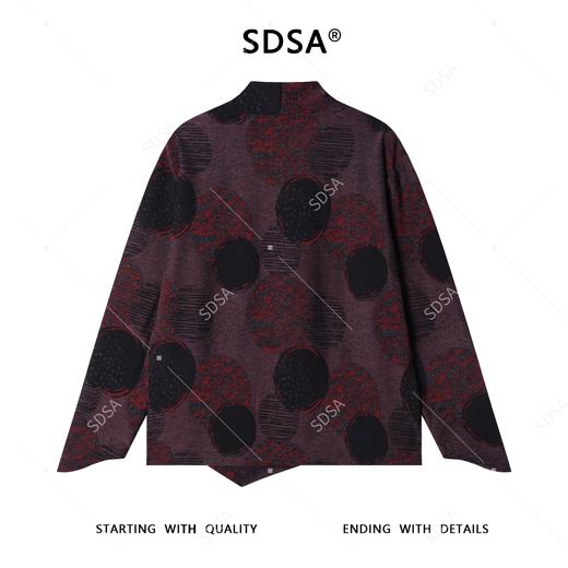 SDSA秋冬新款痞帅男装韩版简约撞色圆圈半高领长袖T恤百搭时尚潮 商品图4