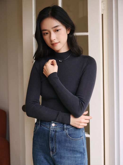 舒软肌底衣 48支美丽诺羊毛无缝一体打底衫FCF3WST097、FCF3WST098 商品图1