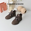 经典鲨2025年冬专柜新品潮流高帮系带舒适平底通勤休闲鞋女KW172-558121 商品缩略图0