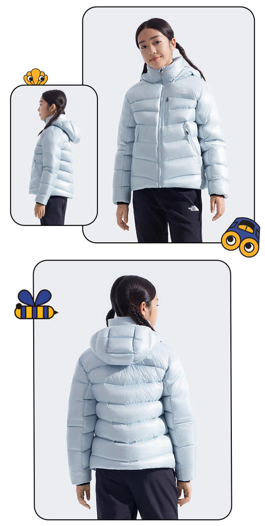 北面 25年秋冬  羽绒服  89XS 商品图9