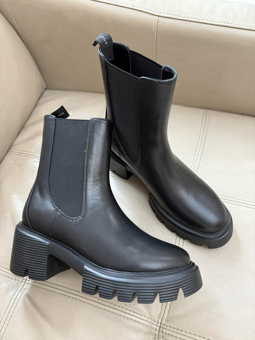 1028-1圆正夯货 sw shoho 超轻发泡厚底 烟囱靴 切尔西短靴靴 怒增7cm 商品图1