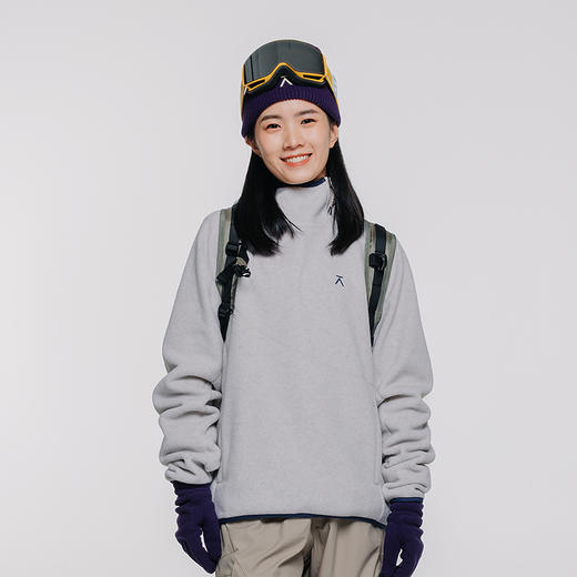 【品牌特惠】ACMEITEM爱棵米斜拉链连帽卫衣GAG3310390G 商品图1