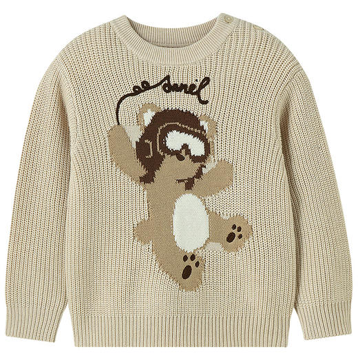 【实体店同款】男童圆领长袖针织衫冬季新款安奈儿童装XB544095 商品图5