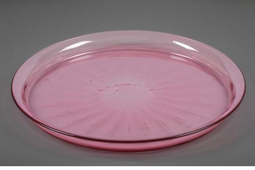 【已售】独角鹿西洋古董 19世纪法国出品卷叶花卉纹描金装饰粉色水晶潘趣酒具套件 商品图5