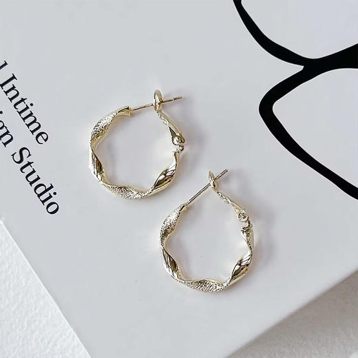 复古波纹圆圈耳环耳圈-纪念日百货门店同款167296907 商品图2
