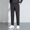 罗蒙秋冬微弹休闲裤男士宽松版型不勒肚可穿腰带修饰腿型显腿长长裤子 商品缩略图3
