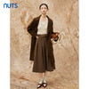 NUTS商场同款冬季新品复古时尚保暖气质手工呢料长外套女4491511A1 商品缩略图4