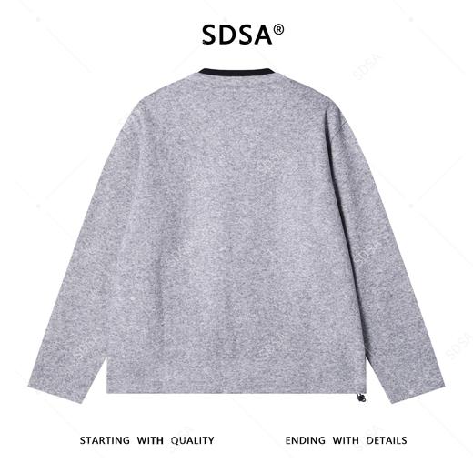 26T8798SDSA男士秋冬新款痞帅男装韩版撞色拼接圆领卫衣下摆松紧设计百搭 商品图5