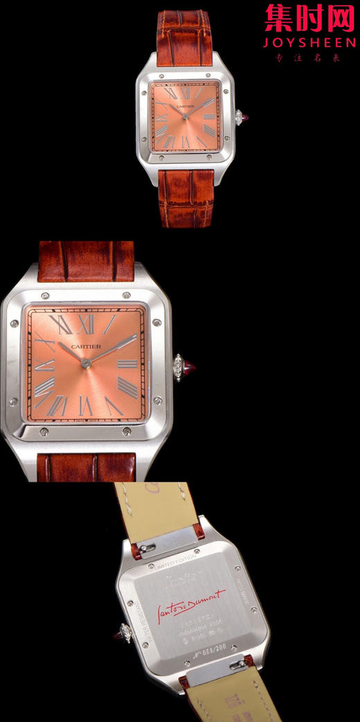 新配色 卡地亚山度士系列 F1山度士杜蒙腕表 商品图0