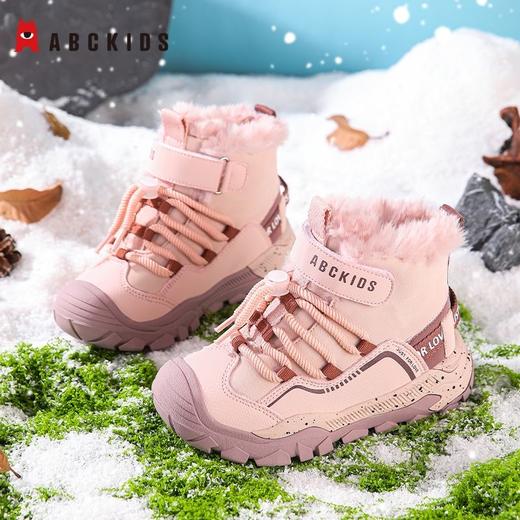 Abckids儿童雪地靴冬季新款加绒加厚男童棉鞋户外防滑女童棉靴子28-38 商品图3