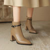 【预售5天】时装靴百搭气质，粗跟牛皮瘦瘦靴HP&A2568 商品缩略图0
