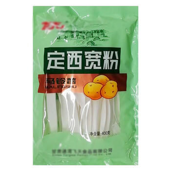 品贯 飞天纯马铃薯宽粉(干粉)400g 定西流汁宽粉火锅食材 天水麻辣烫 /粮油调味 /南北干货 /干菜类 商品图2