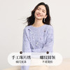 【年货节】熙世界手工亮片紫色毛衣慵懒高级感冬季女装圆领宽松落肩袖针织衫 商品缩略图1