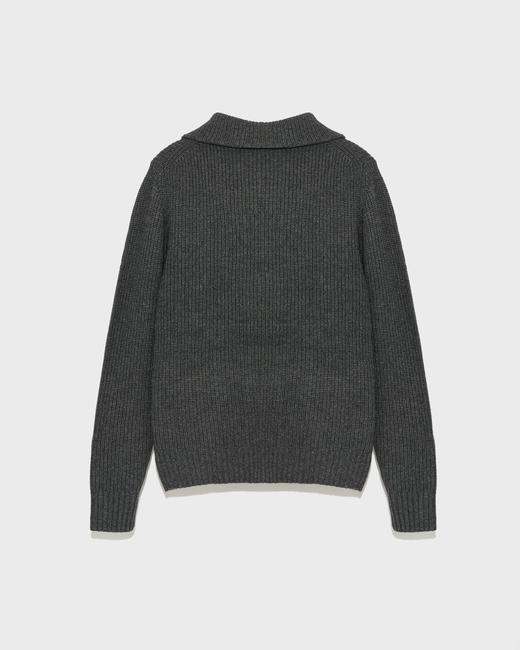 Yves Salomon - PULLOVER KNITWEAR - CASTLE - 男装 - 针织衫 - ‌古堡灰‌ 商品图1