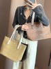 蔻家女包中号老花PVC大容量通勤单肩手提包托特包 商品缩略图9