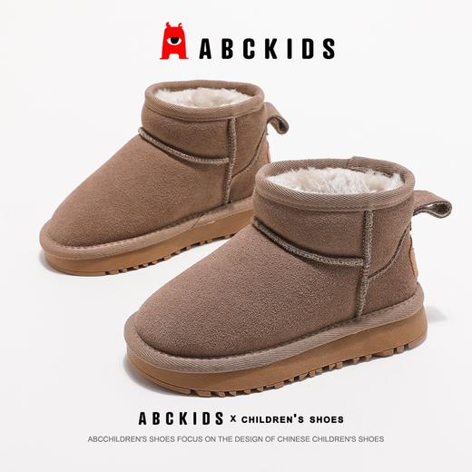 ABC儿童雪地棉冬季男女童保暖棉鞋加绒加厚毛毛鞋26-39 商品图7