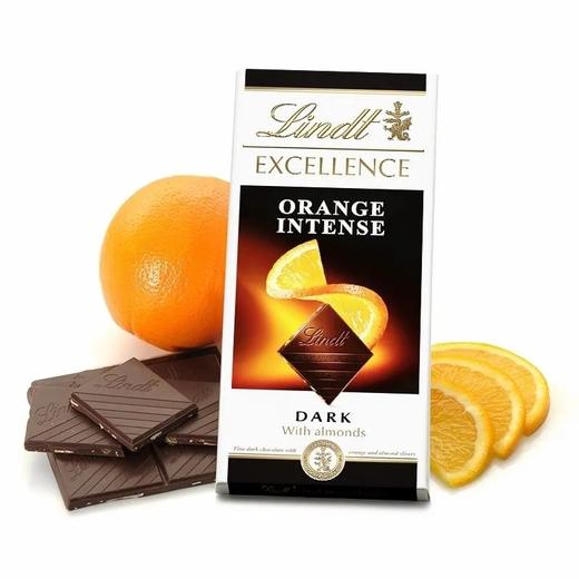 【超市】瑞士莲特醇排装橙香味黑巧克力100g 商品图0