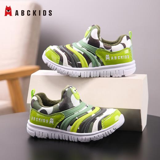 Abckids儿童鞋秋冬季男女童毛毛虫加绒运动一脚蹬休闲鞋24-33★⭐️ 商品图2