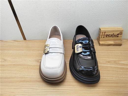 2023豪行春季新款23101588真皮时尚休闲低跟女鞋单鞋皮鞋 商品图0