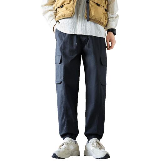 罗蒙秋冬工装款男士休闲裤宽松版型束脚设计多功能口袋户外旅游百搭长裤 商品图6