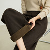 【10/29新品】熙世界【过冬暖绒裤】绵羊毛窄版直筒裤女秋冬休闲加绒加厚阔腿裤 商品缩略图1