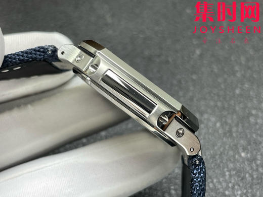 百达翡丽重磅推出新款 CUBITUS系列5822P-001 P1方形鹦鹉螺 牛仔蓝 男士腕表 瞬跳大日历窗，星期及月相显示功能 商品图8