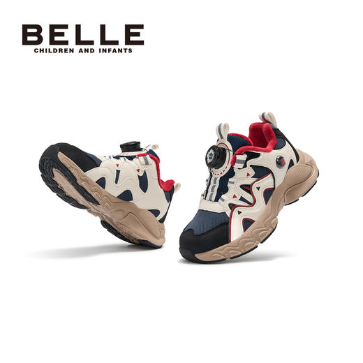 测评优品-百丽 儿童加绒运动鞋 雪地系列 轻度防泼水 旋钮扣 商品图6