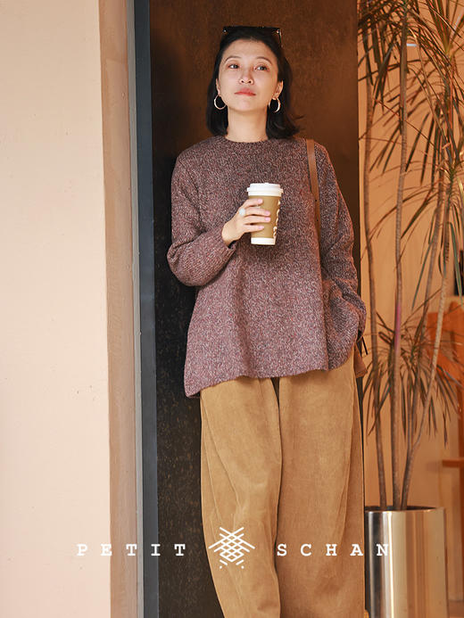 PETIT SCHAN小闪 CLO#941 Tender Attachment 缱绻 羊毛羊驼毛花纱套头毛衣 商品图1