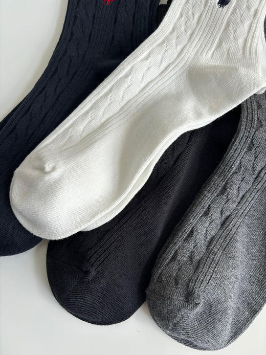 小马の原厂！4双装の极简运动袜中筒袜棉袜男袜子 商品图7