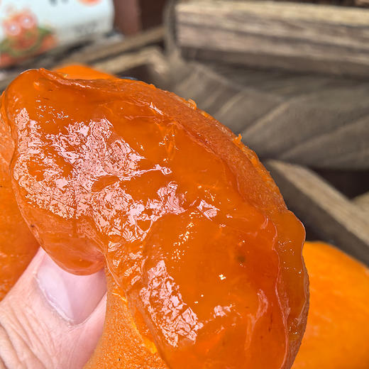 【一口爆浆！】富平冰柿  500g/盒 （6枚/盒或8枚/盒随机发货） 秋冬里的 “天然水果冰淇淋”，比鲜柿甜到心巴，比柿饼更爆浆 商品图5
