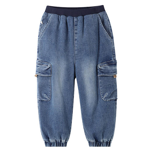 【实体店同款】男童全腰牛仔棉裤冬季新款安奈儿童装XB546032 商品图5