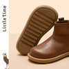 littletime女童皮靴2025秋冬新款儿童洋气牛皮时装靴女软底短靴 商品缩略图3