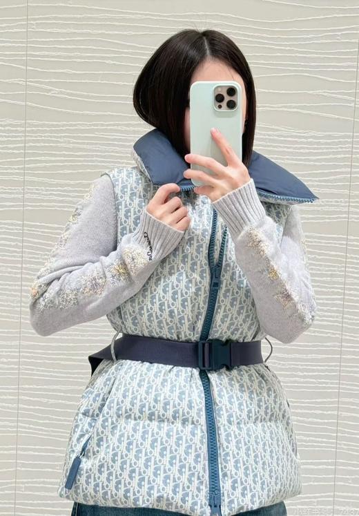 女款立领腰带羽绒马甲010 商品图3