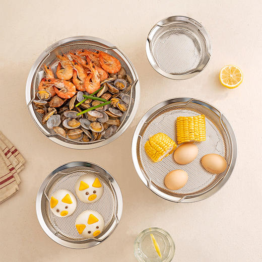 摩登主妇316不锈钢蒸笼电饭煲蒸米饭神器家用带提手蒸屉隔水蒸格 商品图3