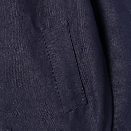 2176SDSA男士秋冬新款痞帅男装极简风拼皮拉链夹克外套百搭港风时尚 商品图2