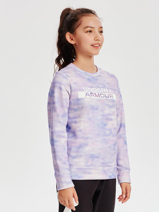【女童加绒卫衣110-165】Under Armour安德玛女童圆领加绒卫衣234203331 商品图5