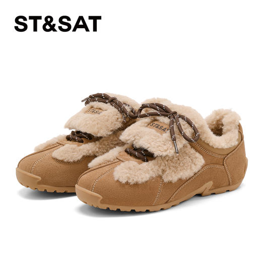 星期六复古加绒保暖平底德训鞋SSD411DCLJ 商品图7