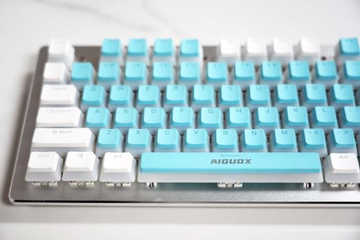 爱国心GT803机械全键盘/双皮奶双拼色键帽铝合金面板 商品图1