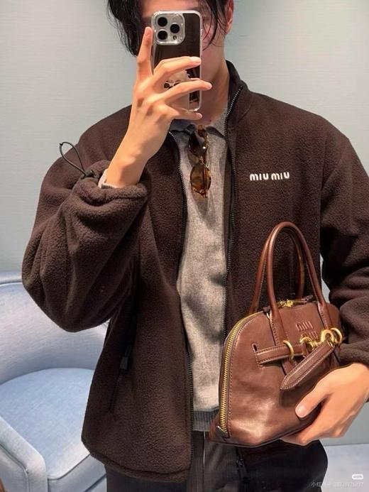 秋冬外套还得是miu！敲好看的棕色摇粒绒外套  情侣款！ 商品图6