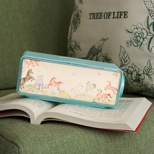 大英博物馆 东方梦境系列 八骏图 白噪音蓝牙音响 无线充氛围灯 商品图3