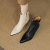 【预售5天】法式洋气小短靴，尖头软底不累脚羊皮及踝靴DS&675 商品缩略图2