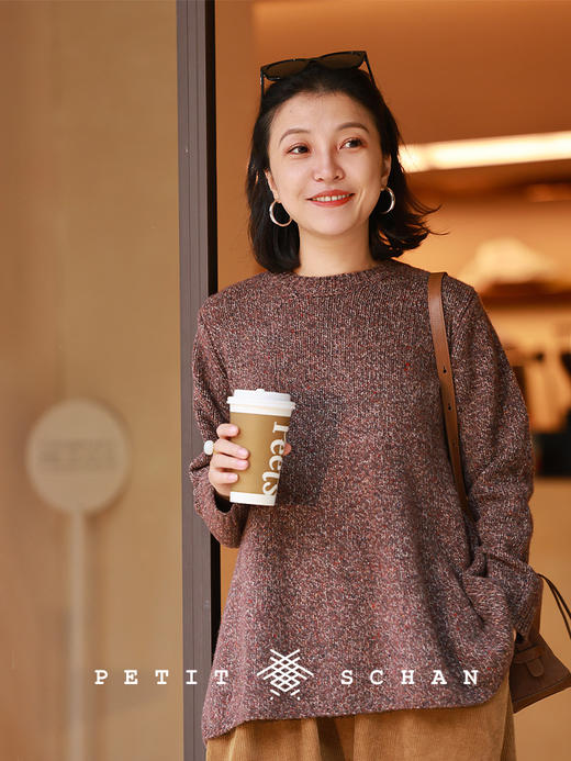 PETIT SCHAN小闪 CLO#941 Tender Attachment 缱绻 羊毛羊驼毛花纱套头毛衣 商品图0