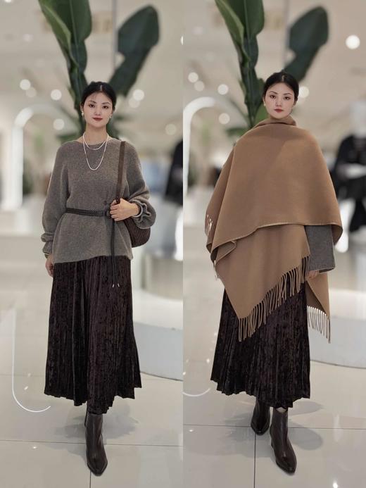 483931纯山羊绒慵懒风毛衫 商品图5